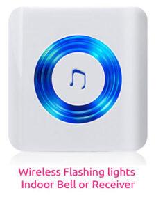 wireless flashing lights indoor bell